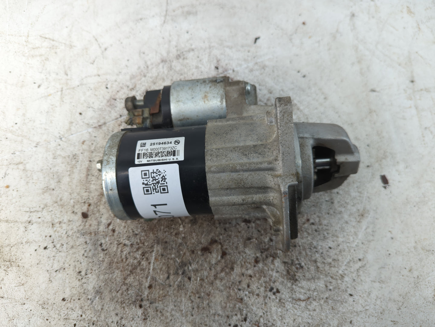 2016-2018 Chevrolet Cruze Car Starter Motor Solenoid OEM P/N:FF16 M000T39173ZC 25194634 Fits Fits 2016 2018 OEM Used Auto Parts - Oemusedautoparts1.com