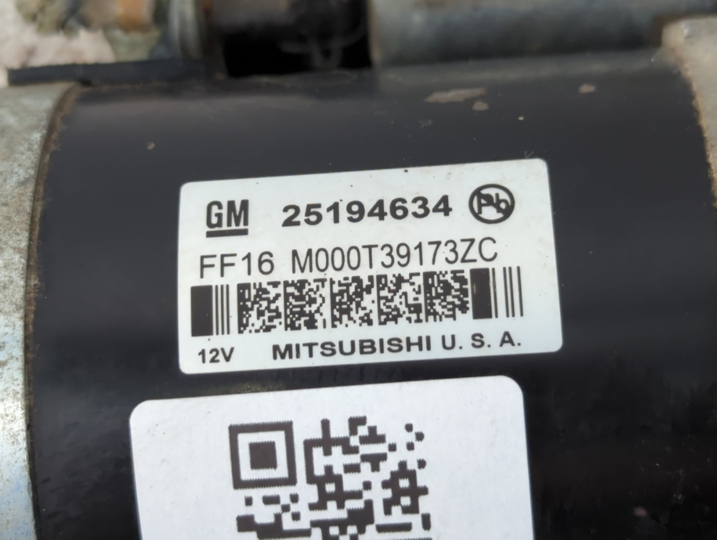 2016-2018 Chevrolet Cruze Car Starter Motor Solenoid OEM P/N:FF16 M000T39173ZC 25194634 Fits Fits 2016 2018 OEM Used Auto Parts - Oemusedautoparts1.com