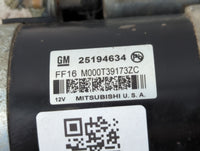 2016-2018 Chevrolet Cruze Car Starter Motor Solenoid OEM P/N:FF16 M000T39173ZC 25194634 Fits Fits 2016 2018 OEM Used Auto Parts - Oemusedautoparts1.com
