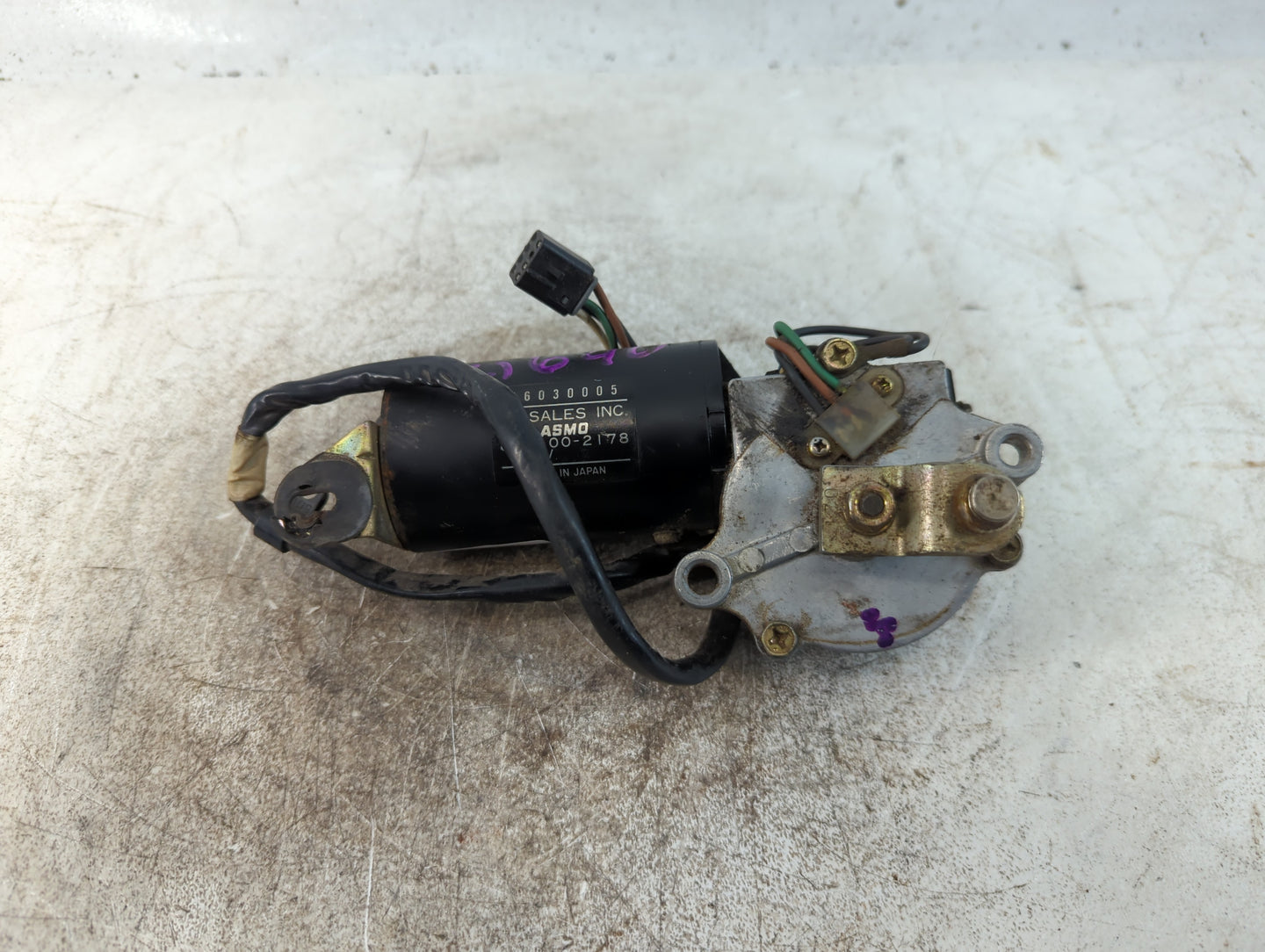 1987-1995 Jeep Wrangler Front Windshield Wiper Motor P/N:849100-2178 Fits Fits 1987 1988 1989 1990 1991 1992 1993 1994 1995 OEM Used Auto Parts - Oemusedautoparts1.com