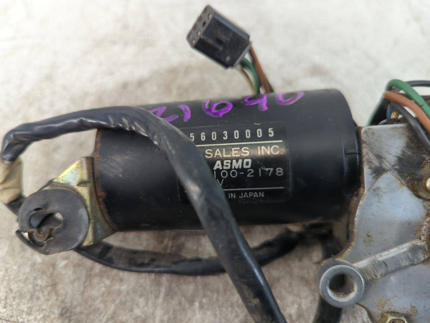 1987-1995 Jeep Wrangler Front Windshield Wiper Motor P/N:849100-2178 Fits Fits 1987 1988 1989 1990 1991 1992 1993 1994 1995 OEM Used Auto Parts - Oemusedautoparts1.com