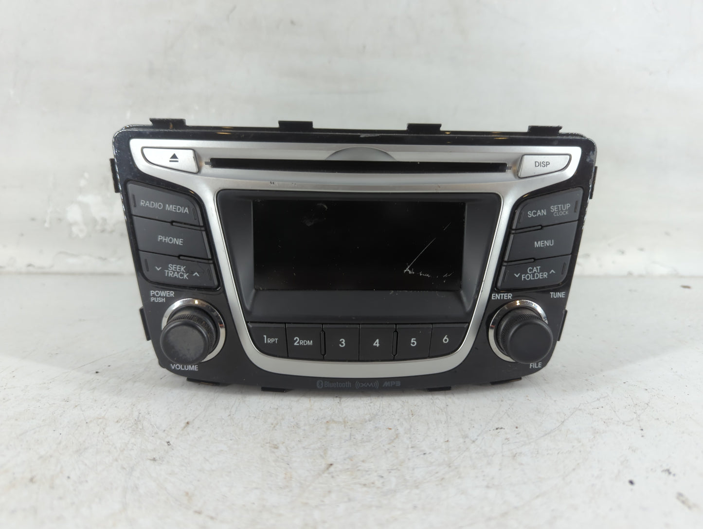 2012-2014 Hyundai Accent Radio AM FM Cd Player Receiver Replacement P/N:96170-1R151GU Fits Fits 2012 2013 2014 OEM Used Auto Parts - Oemusedautoparts1.com