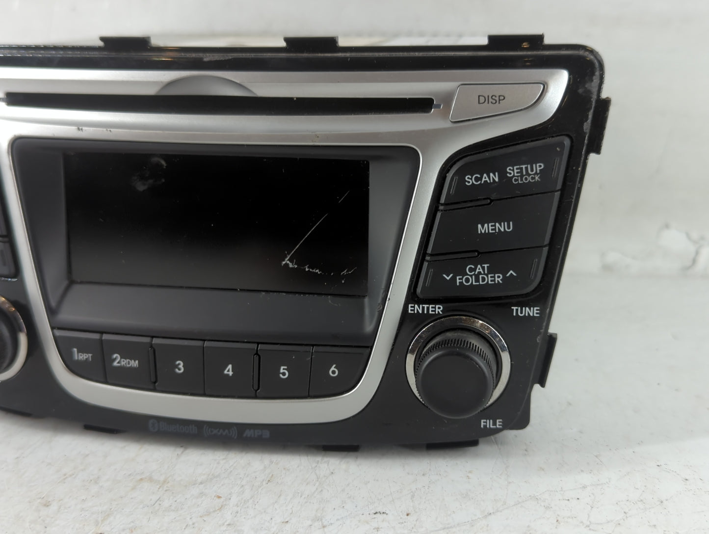 2012-2014 Hyundai Accent Radio AM FM Cd Player Receiver Replacement P/N:96170-1R151GU Fits Fits 2012 2013 2014 OEM Used Auto Parts - Oemusedautoparts1.com