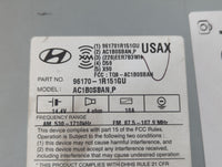 2012-2014 Hyundai Accent Radio AM FM Cd Player Receiver Replacement P/N:96170-1R151GU Fits Fits 2012 2013 2014 OEM Used Auto Parts - Oemusedautoparts1.com