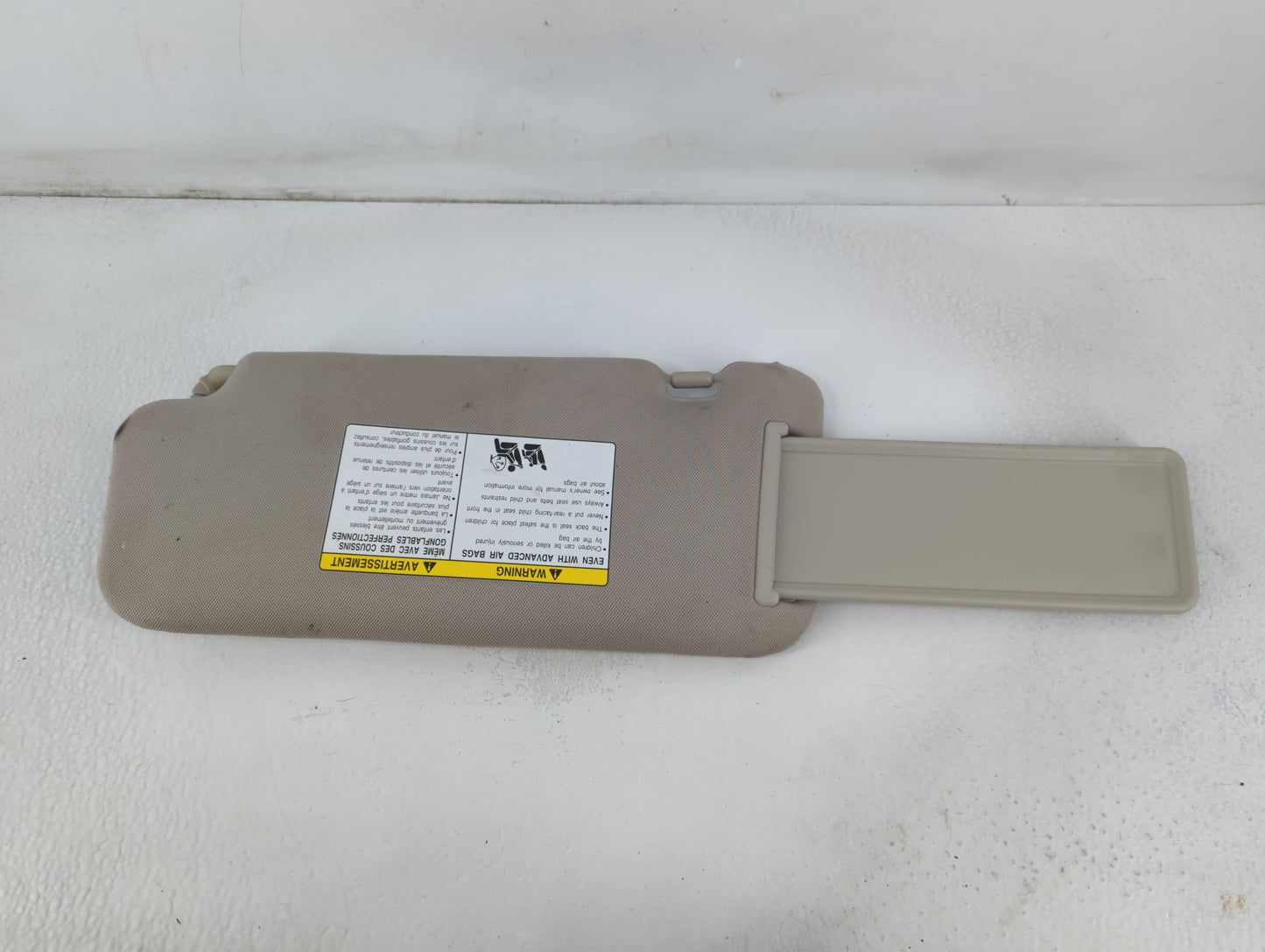 2009-2014 Nissan Murano Sun Visor Shade Replacement Passenger Right Mirror Fits Fits 2009 2010 2011 2012 2013 2014 OEM Used Auto Parts - Oemusedautoparts1.com