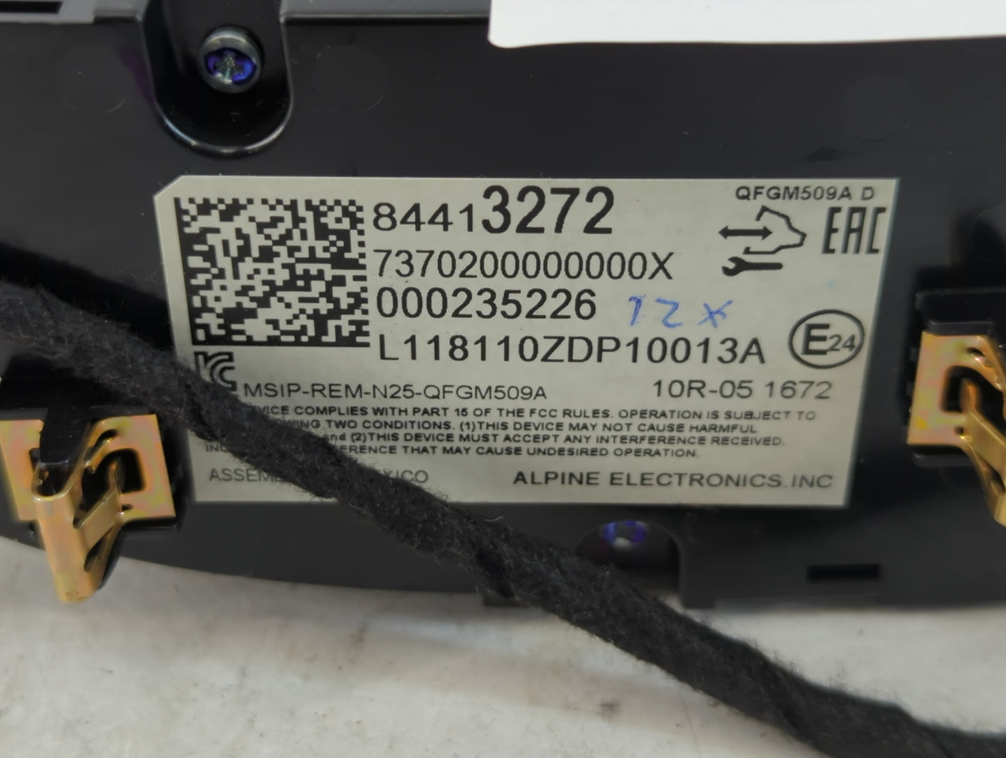 2018 Chevrolet Volt Climate Control Module Temperature AC/Heater Replacement P/N:84413272 Fits OEM Used Auto Parts - Oemusedautoparts1.com