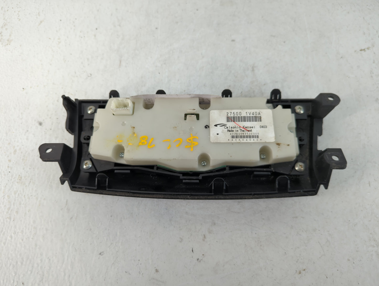 2010-2014 Nissan Murano Climate Control Module Temperature AC/Heater Replacement P/N:27500 1V40A Fits OEM Used Auto Parts - Oemusedautoparts1.com