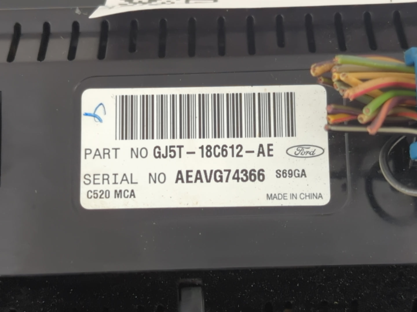 2017 Ford Escape Climate Control Module Temperature AC/Heater Replacement P/N:GJ5T-18C612-AE Fits OEM Used Auto Parts - Oemusedautoparts1.com