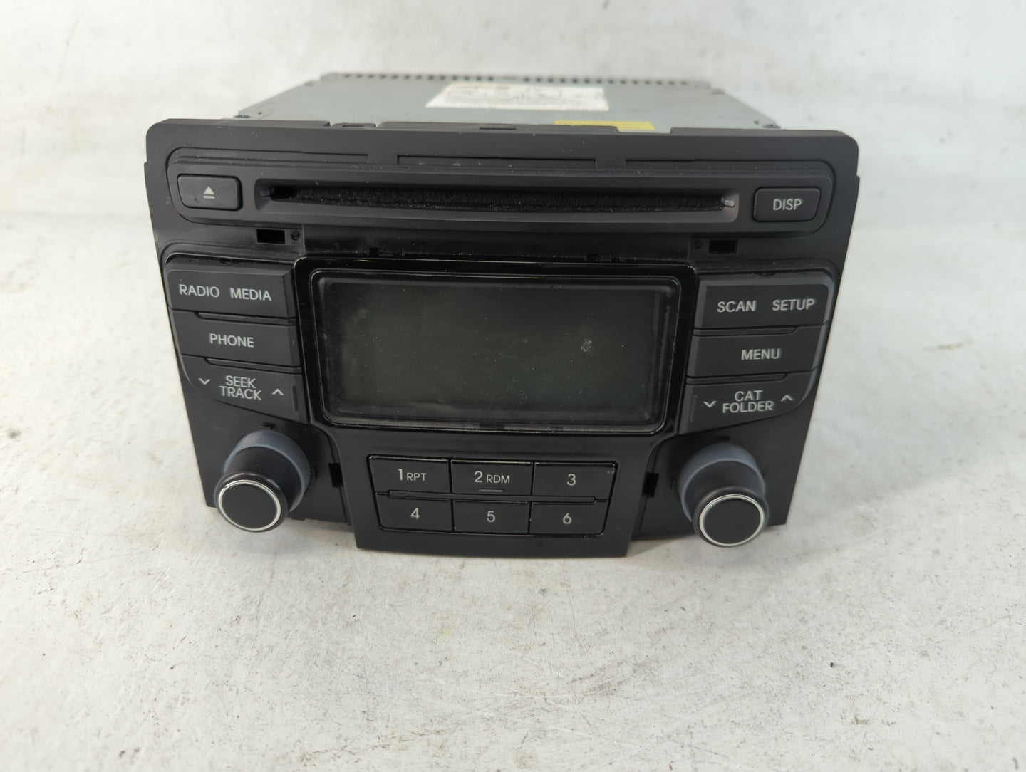 2013 Hyundai Sonata Radio AM FM Cd Player Receiver Replacement P/N:96180-3Q700 Fits OEM Used Auto Parts - Oemusedautoparts1.com