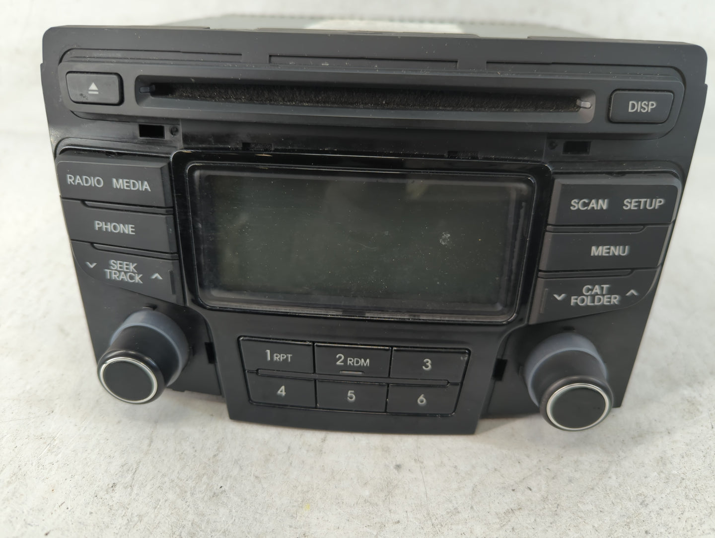 2013 Hyundai Sonata Radio AM FM Cd Player Receiver Replacement P/N:96180-3Q700 Fits OEM Used Auto Parts - Oemusedautoparts1.com