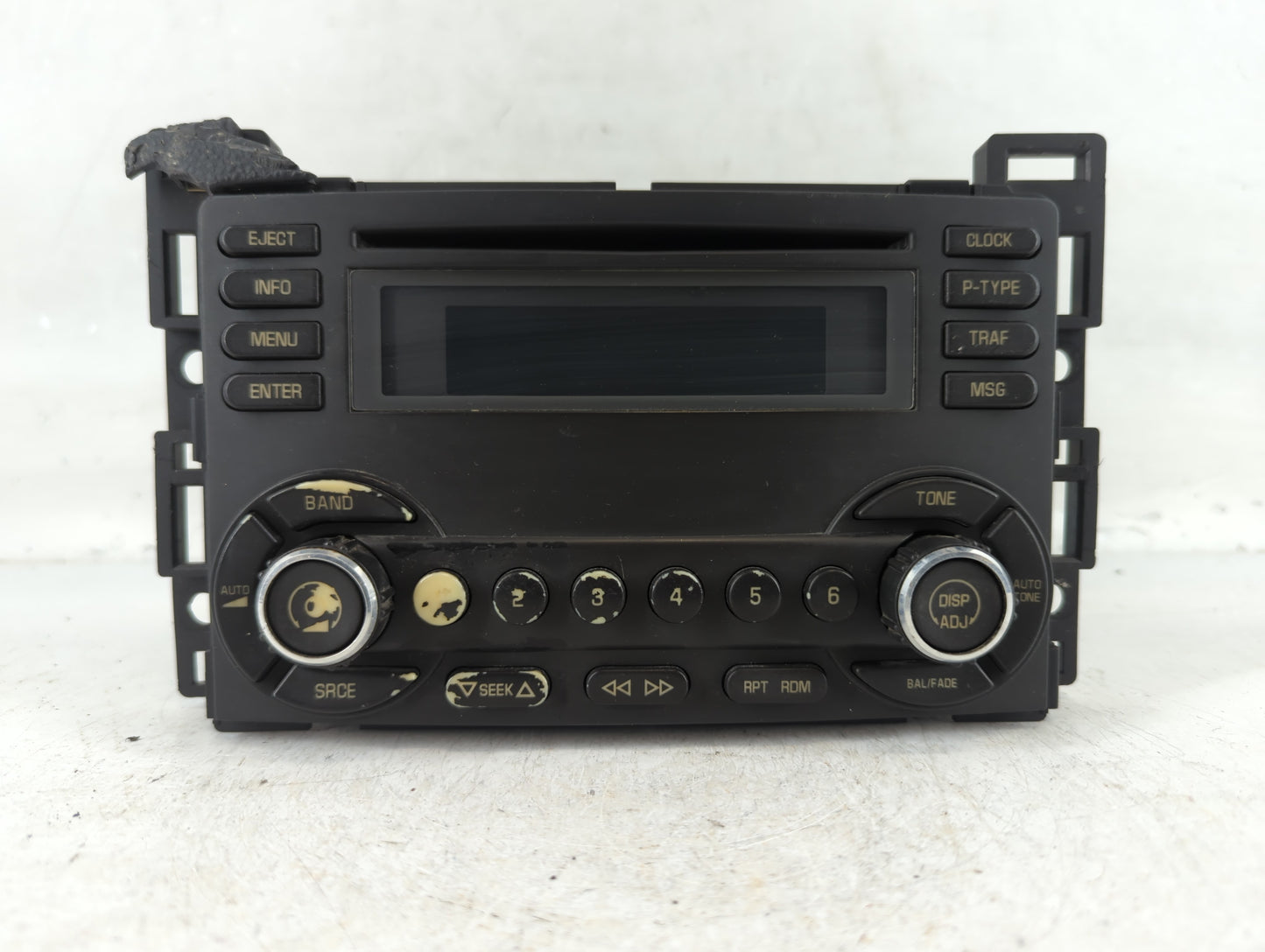 2006-2007 Pontiac G6 Radio AM FM Cd Player Receiver Replacement P/N:15890524 Fits Fits 2006 2007 OEM Used Auto Parts - Oemusedautoparts1.com