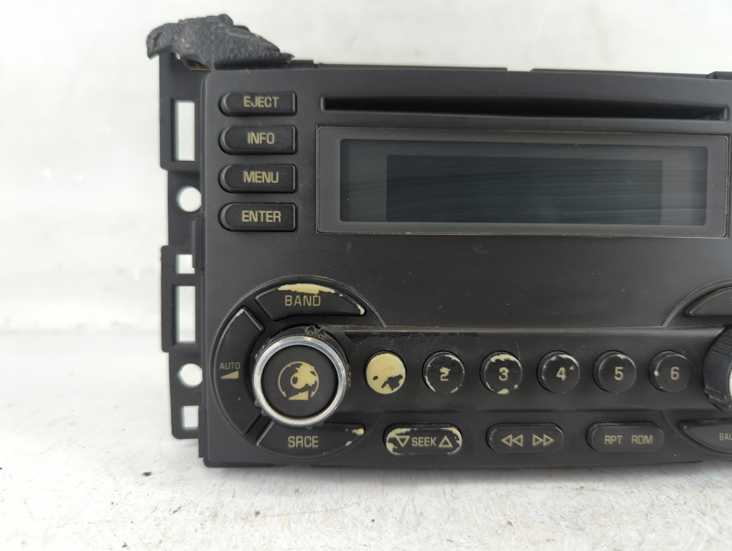 2006-2007 Pontiac G6 Radio AM FM Cd Player Receiver Replacement P/N:15890524 Fits Fits 2006 2007 OEM Used Auto Parts - Oemusedautoparts1.com