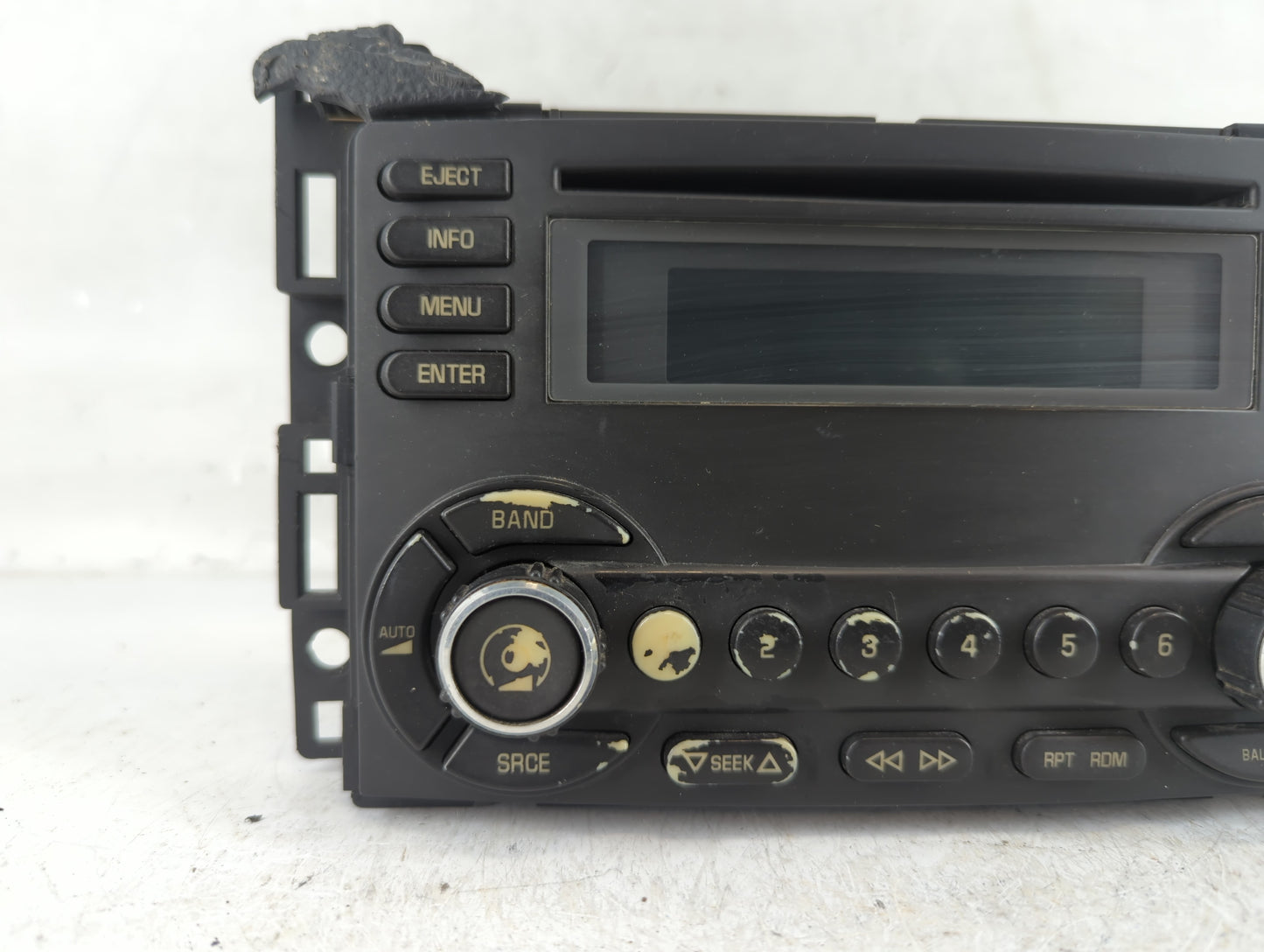 2006-2007 Pontiac G6 Radio AM FM Cd Player Receiver Replacement P/N:15890524 Fits Fits 2006 2007 OEM Used Auto Parts - Oemusedautoparts1.com