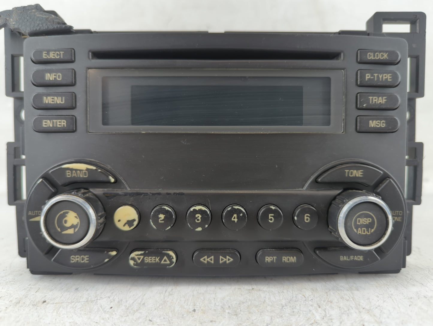 2006-2007 Pontiac G6 Radio AM FM Cd Player Receiver Replacement P/N:15890524 Fits Fits 2006 2007 OEM Used Auto Parts - Oemusedautoparts1.com