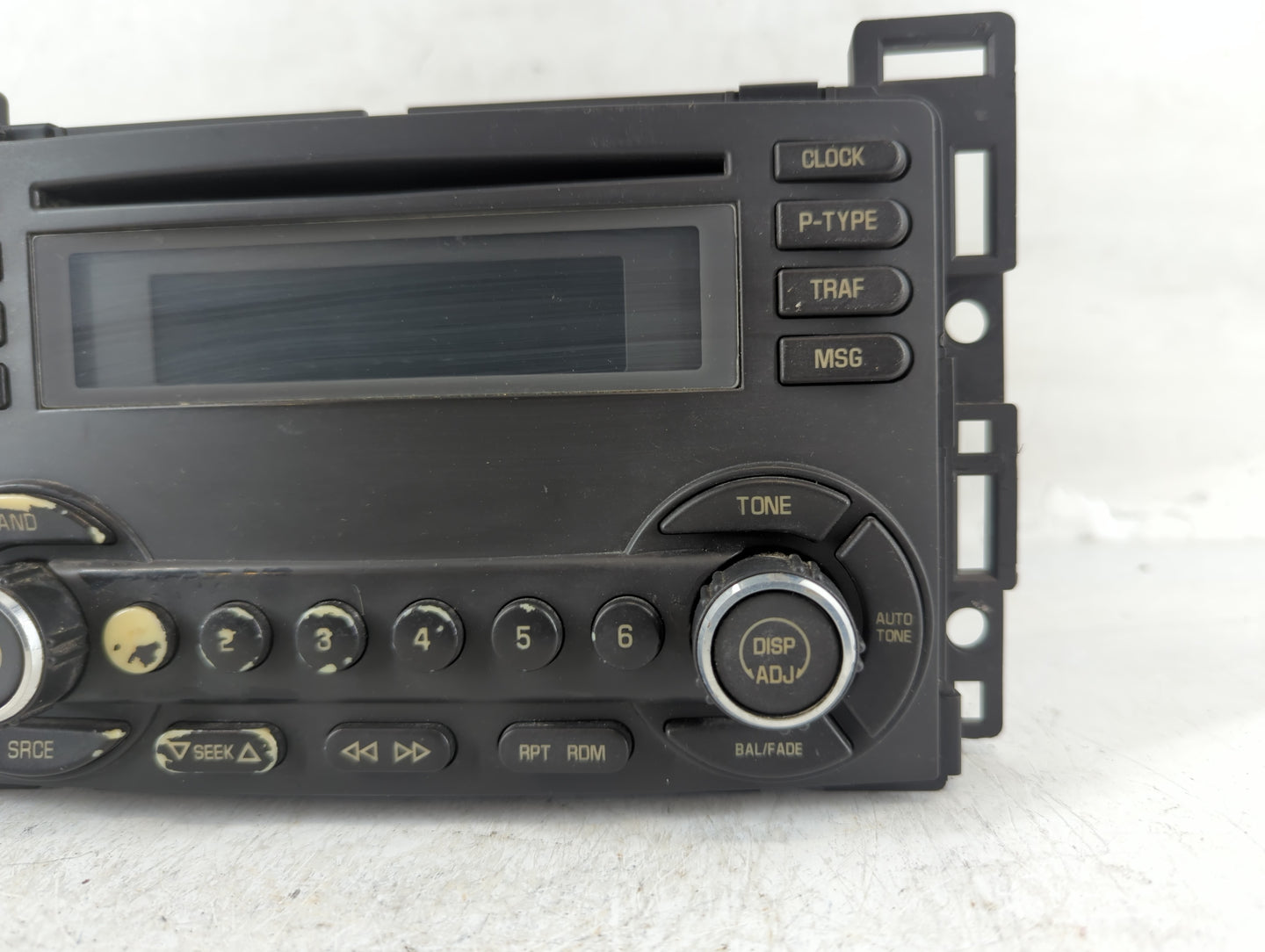 2006-2007 Pontiac G6 Radio AM FM Cd Player Receiver Replacement P/N:15890524 Fits Fits 2006 2007 OEM Used Auto Parts - Oemusedautoparts1.com