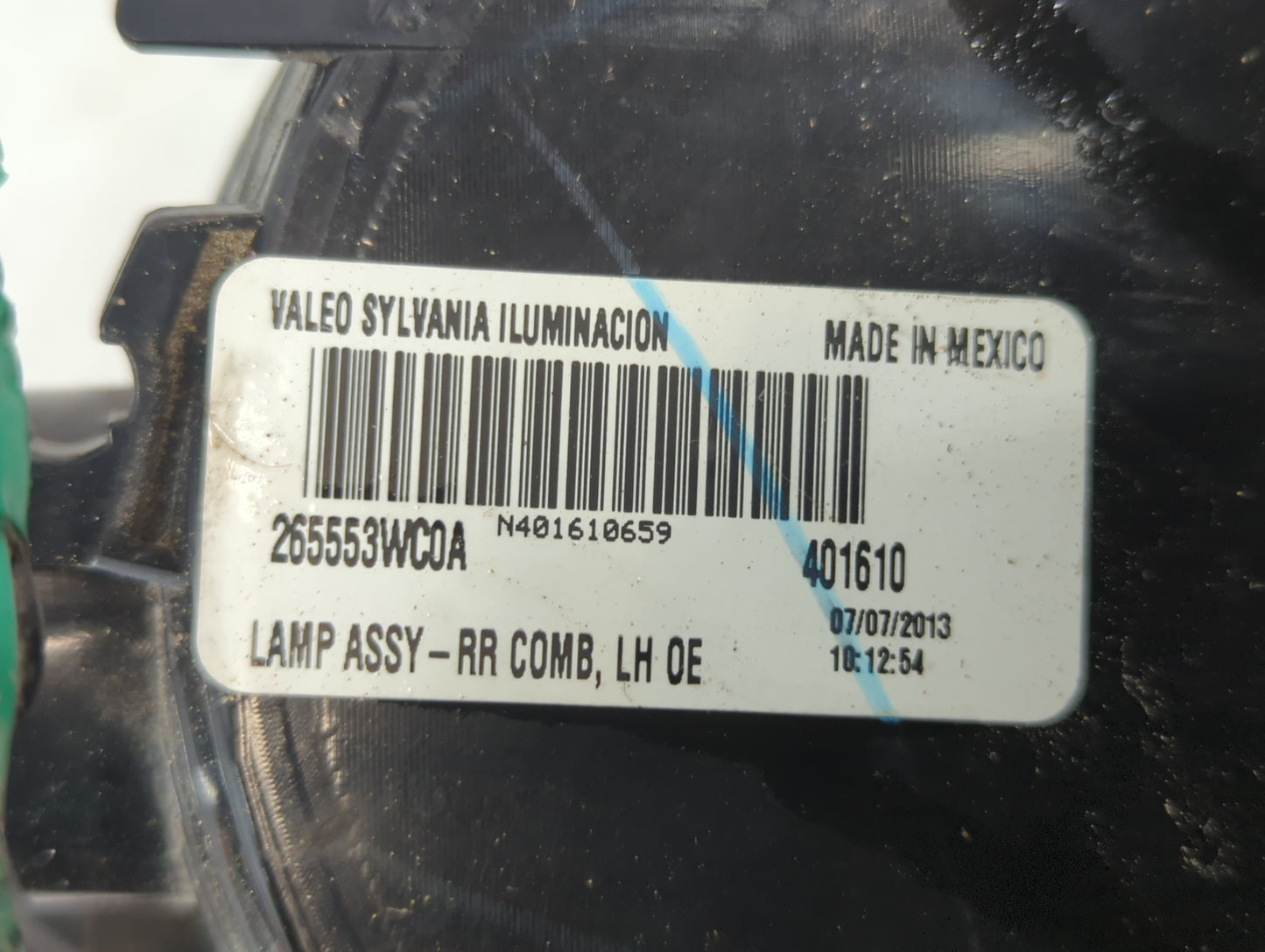 2014-2019 Nissan Versa Tail Light Assembly Passenger Right OEM P/N:265553WC0A Fits Fits 2014 2015 2016 2017 2018 2019 OEM Used Auto Parts - Oemusedautoparts1.com