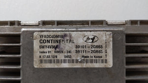 2011-2014 Hyundai Sonata Motor Computadora Ecu Pcm Ecm Pcu OEM 78288