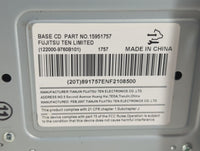 2006-2008 Chevrolet Impala Radio AM FM Cd Player Receiver Replacement P/N:15951757 Fits Fits 2006 2007 2008 OEM Used Auto Parts - Oemusedautoparts1.com