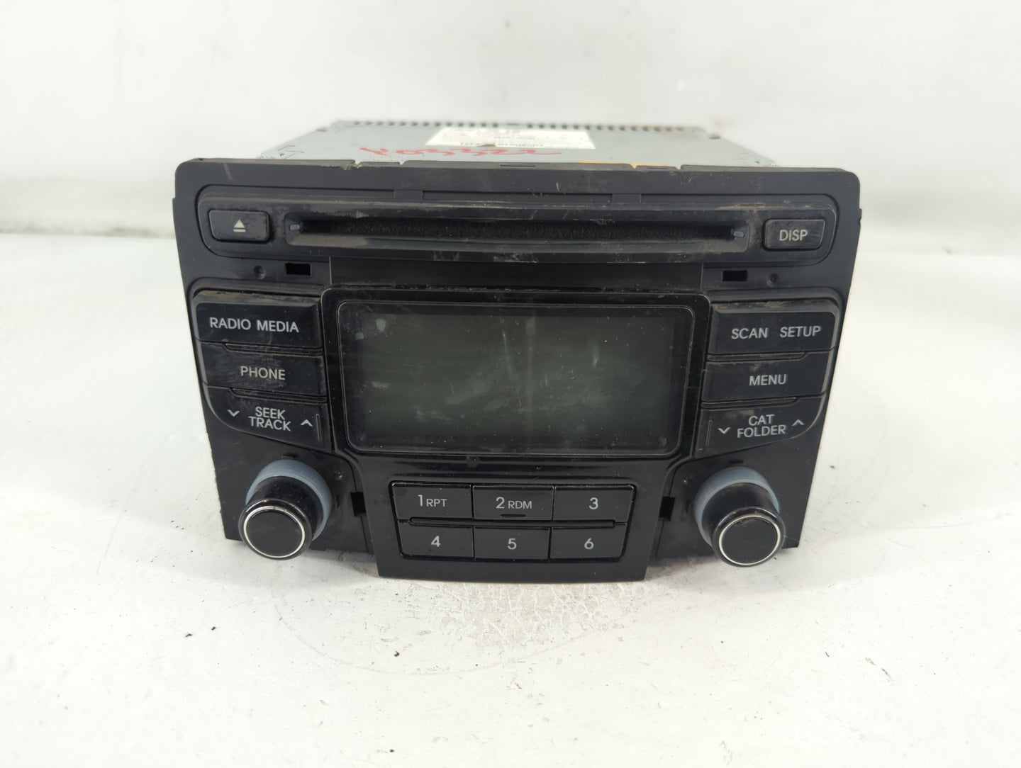 2011-2015 Hyundai Sonata Radio AM FM Cd Player Receiver Replacement P/N:96180-3Q750 Fits Fits 2011 2012 2013 2014 2015 OEM Used Auto Parts - Oemusedautoparts1.com