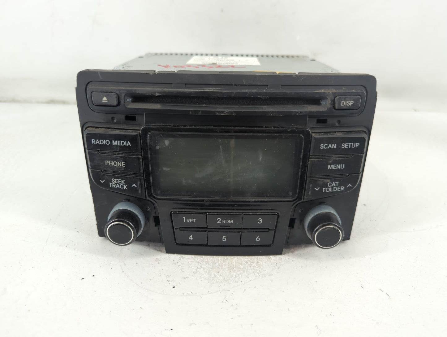 2011-2015 Hyundai Sonata Radio AM FM Cd Player Receiver Replacement P/N:96180-3Q750 Fits Fits 2011 2012 2013 2014 2015 OEM Used Auto Parts - Oemusedautoparts1.com