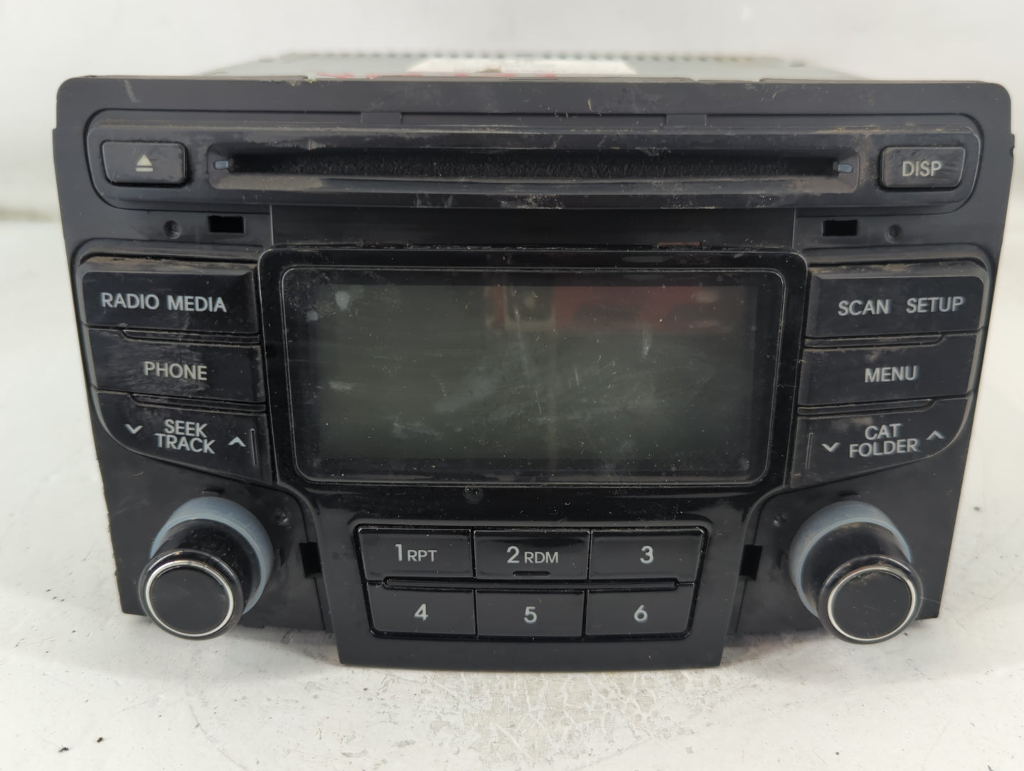 2011-2015 Hyundai Sonata Radio AM FM Cd Player Receiver Replacement P/N:96180-3Q750 Fits Fits 2011 2012 2013 2014 2015 OEM Used Auto Parts - Oemusedautoparts1.com