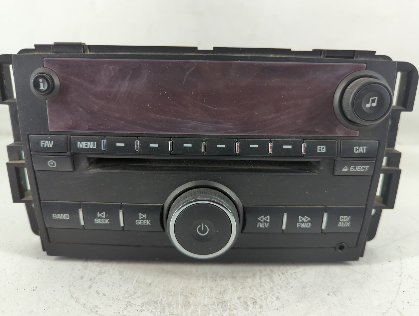 2007 Saturn Outlook Radio AM FM Cd Player Receiver Replacement P/N:M43493331A Fits OEM Used Auto Parts - Oemusedautoparts1.com