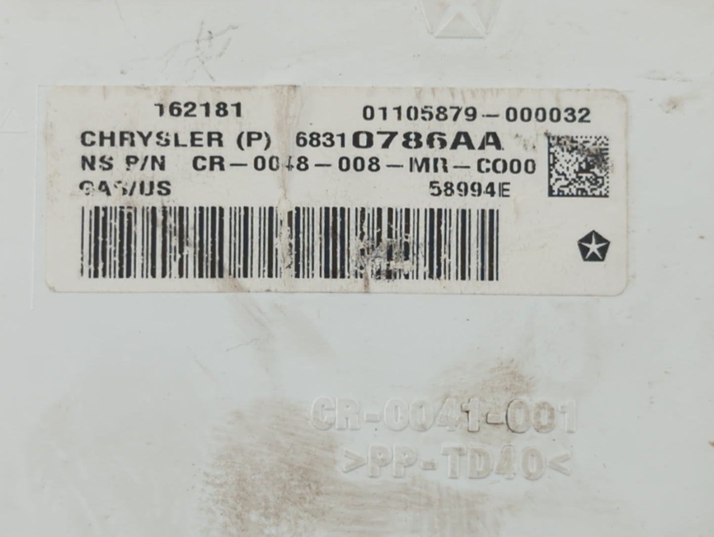 2018 Dodge Journey Instrument Cluster Speedometer Gauges P/N:68310786AA Fits OEM Used Auto Parts - Oemusedautoparts1.com