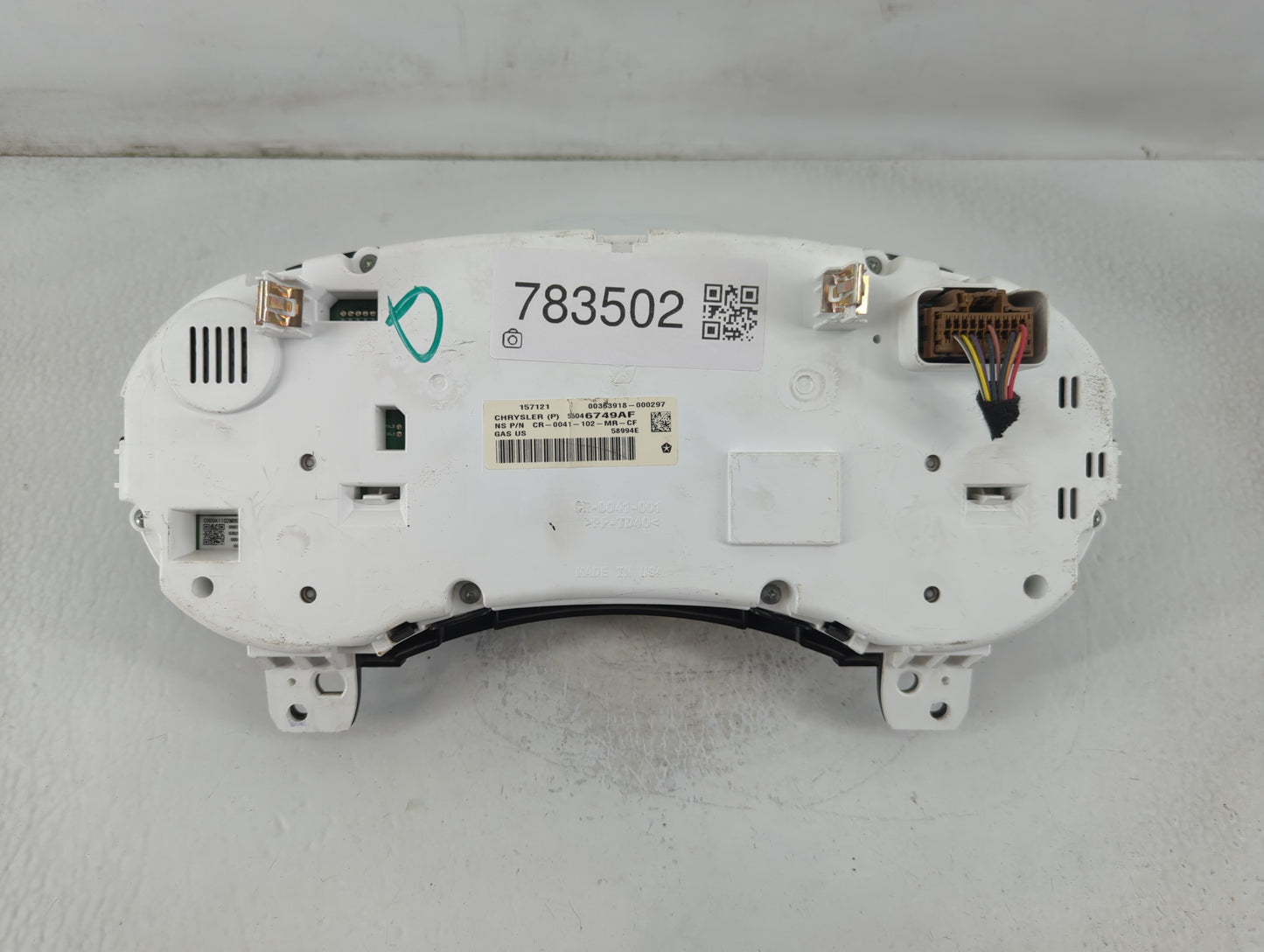 2011 Dodge Journey Instrument Cluster Speedometer Gauges P/N:56046749AF Fits OEM Used Auto Parts - Oemusedautoparts1.com