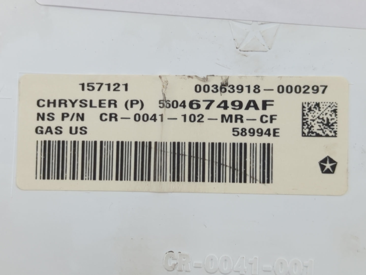 2011 Dodge Journey Instrument Cluster Speedometer Gauges P/N:56046749AF Fits OEM Used Auto Parts - Oemusedautoparts1.com