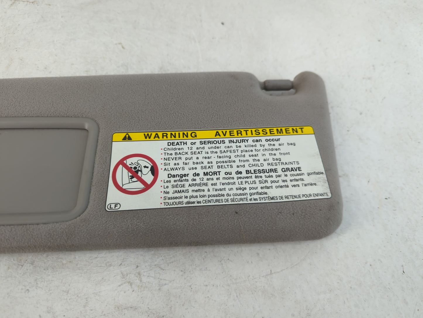 2001-2006 Lexus Gs300 Sun Visor Shade Replacement Driver Left Mirror Fits Fits 2001 2002 2003 2004 2005 2006 OEM Used Auto Parts - Oemusedautoparts1.com