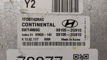 2011-2015 Hyundai Sonata PCM Engine Control Computer ECU ECM PCU OEM P/N:39155-2G911 39155-2G915 Fits OEM Used Auto Parts