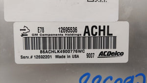 2017-2018 Chevrolet Trax PCM Engine Control Computer ECU ECM PCU OEM P/N:12679097 12670309, 12695536 Fits Fits 2017 2018 2019 OEM Used Auto Parts - Oemusedautoparts1.com 