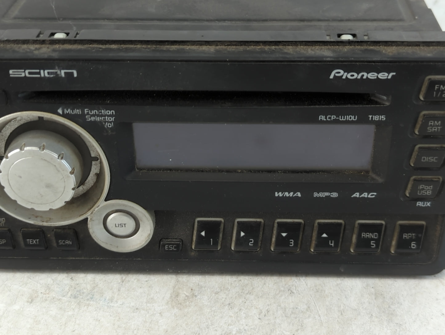 2011-2012 Scion Tc Radio AM FM Cd Player Receiver Replacement P/N:PT546-00111 Fits Fits 2008 2009 2010 2011 2012 2013 2014 OEM Used Auto Parts - Oemusedautoparts1.com