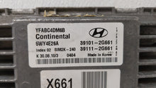 2011-2014 Hyundai Sonata PCM Engine Control Computer ECU ECM PCU OEM P/N:39101-2G661 39111-2G661 Fits Fits 2011 2012 2013 2014 OEM Used Auto Parts