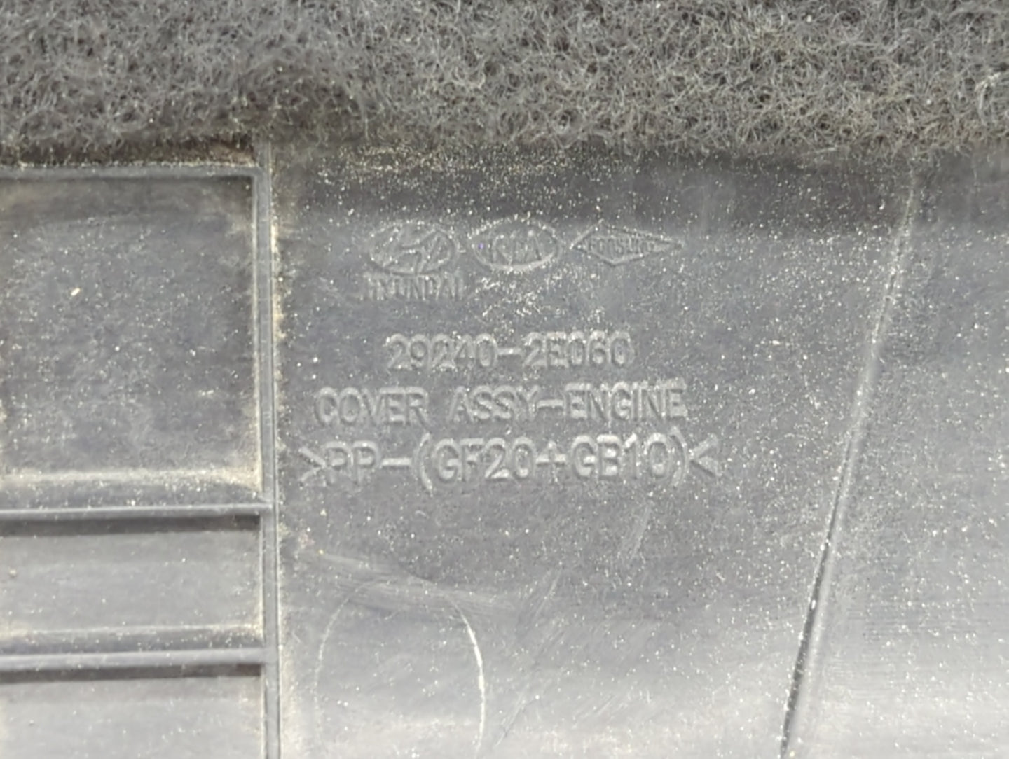 2019 Hyundai Kona Engine Cover - Oemusedautoparts1.com
