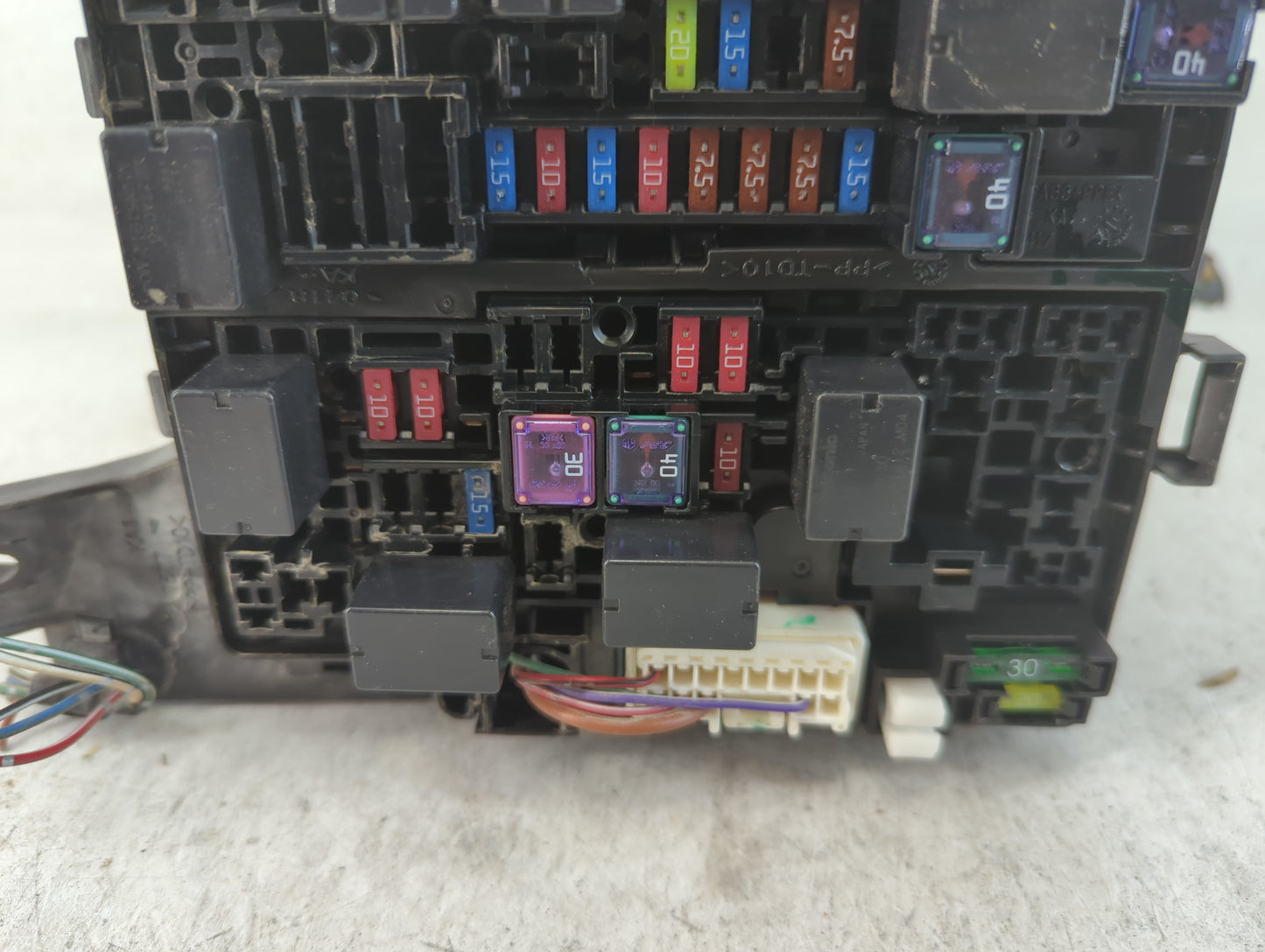 2014 Mitsubishi Mirage Fusebox Fuse Box Panel Relay Module P/N:PP-TD10 3547 Fits OEM Used Auto Parts - Oemusedautoparts1.com