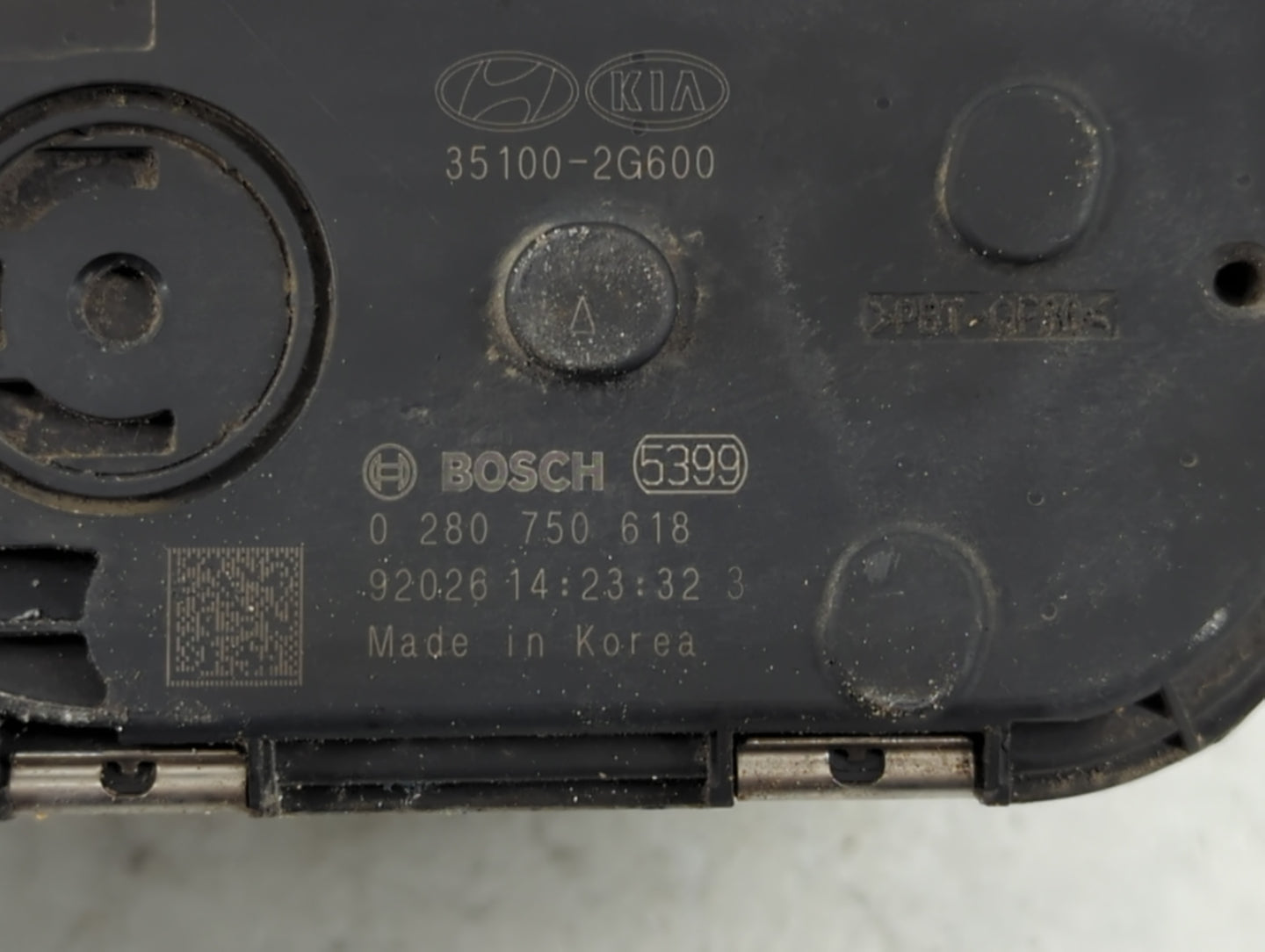2015-2019 Hyundai Sonata Throttle Body P/N:35100-2G600 Fits Fits 2015 2016 2017 2018 2019 2020 2021 OEM Used Auto Parts - Oemusedautoparts1.com