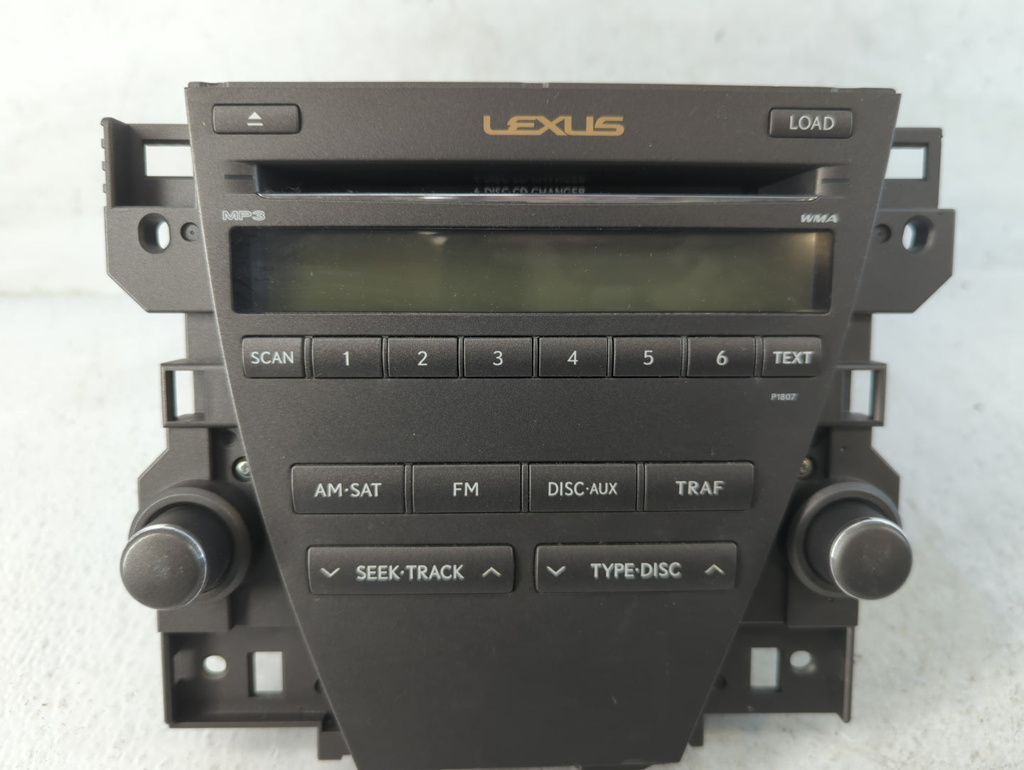 2007-2009 Lexus Es350 Radio AM FM Cd Player Receiver Replacement P/N:86120-33720 Fits Fits 2007 2008 2009 OEM Used Auto Parts - Oemusedautoparts1.com