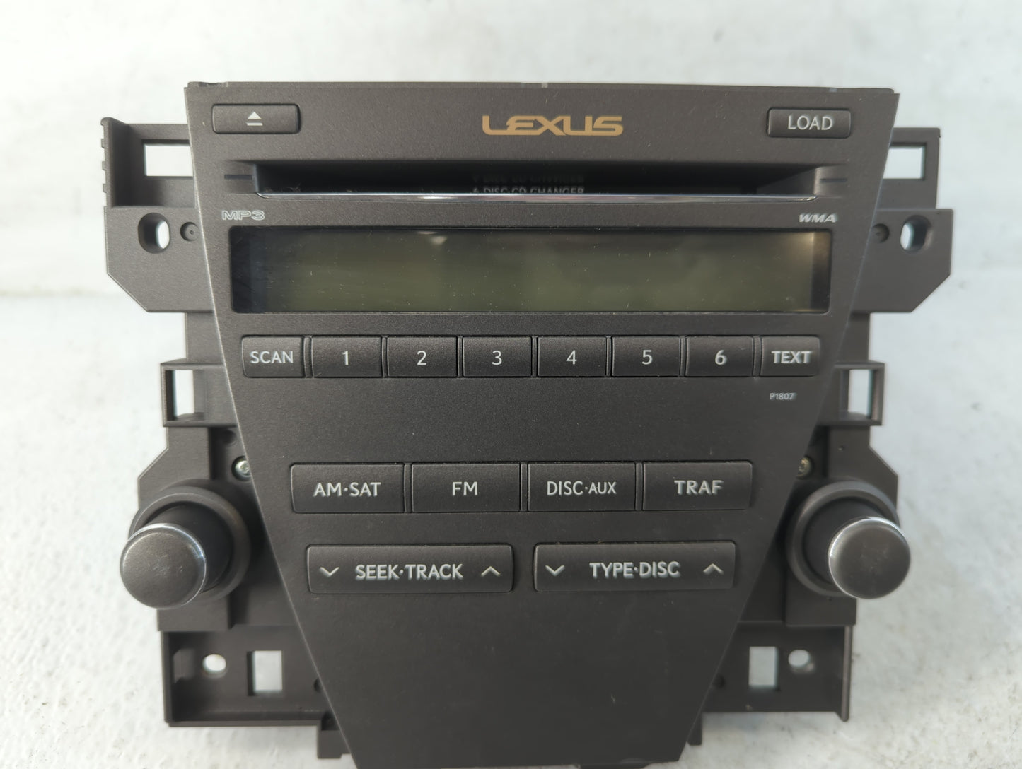 2007-2009 Lexus Es350 Radio AM FM Cd Player Receiver Replacement P/N:86120-33720 Fits Fits 2007 2008 2009 OEM Used Auto Parts - Oemusedautoparts1.com