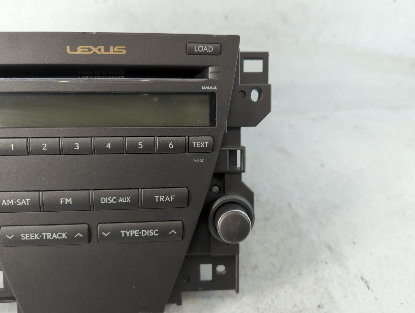 2007-2009 Lexus Es350 Radio AM FM Cd Player Receiver Replacement P/N:86120-33720 Fits Fits 2007 2008 2009 OEM Used Auto Parts - Oemusedautoparts1.com