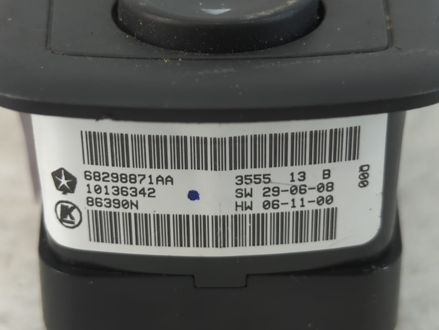 2017 Dodge Caravan Master Power Window Switch Replacement Driver Side Left P/N:10136342 68298871AA Fits Fits 2018 2019 2020 OEM Used Auto Parts - Oemusedautoparts1.com