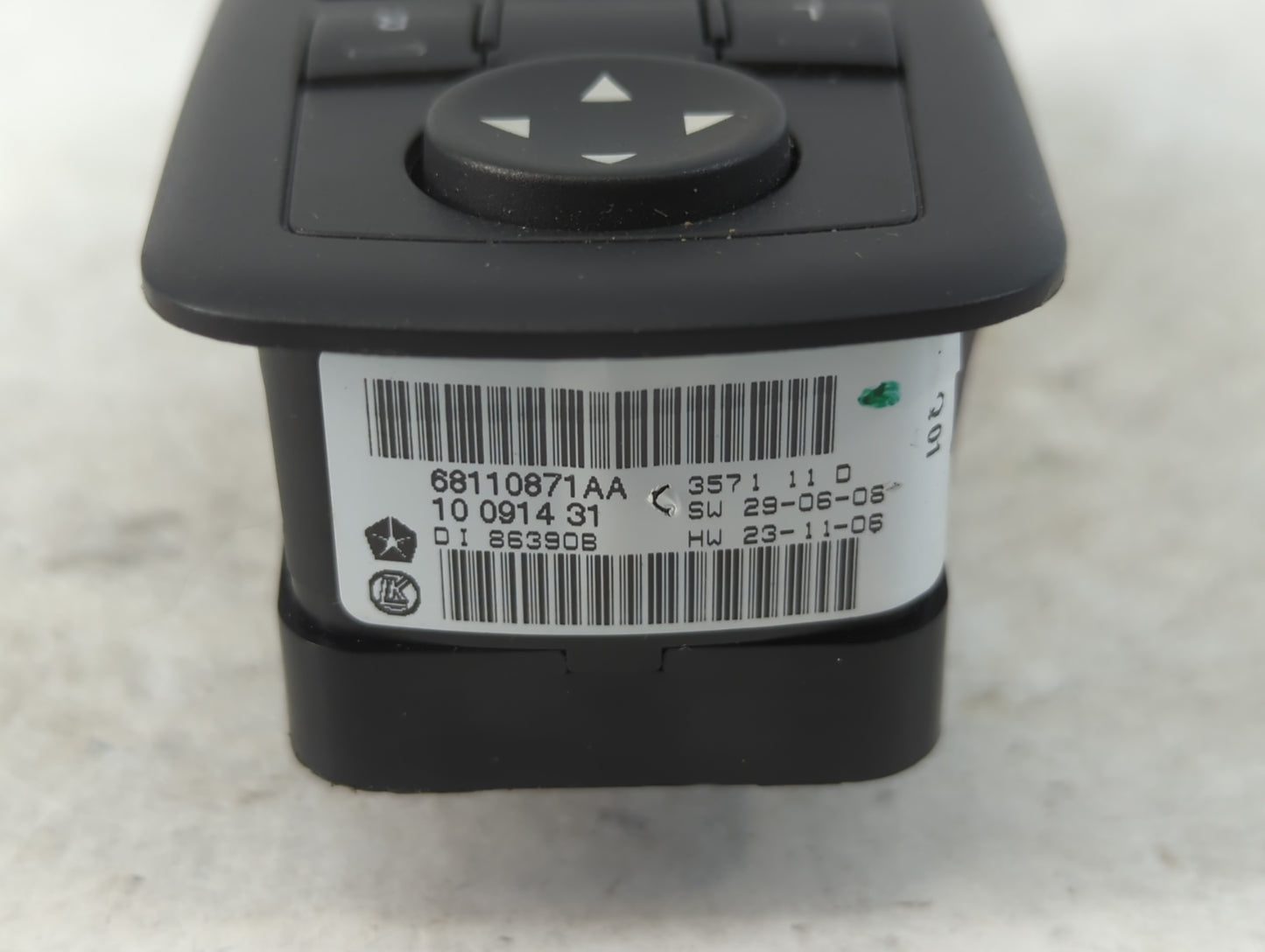 2012-2016 Chrysler Town & Country Master Power Window Switch Replacement Driver Side Left P/N:68110871AA Fits OEM Used Auto Parts - Oemusedautoparts1.com