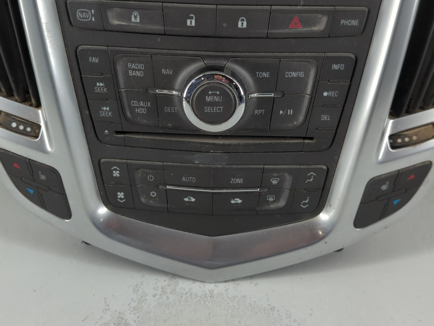 2010 Cadillac Srx Radio AM FM Cd Player Receiver Replacement P/N:20848220 Fits OEM Used Auto Parts - Oemusedautoparts1.com