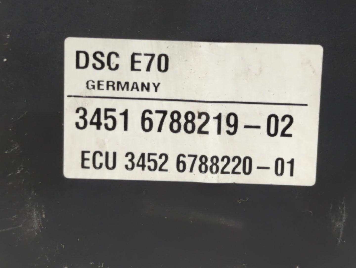2007-2013 Bmw X5 ABS Pump Control Module Replacement P/N:3451 6788219-02 Fits Fits 2007 2008 2009 2010 2011 2012 2013 2014 OEM Used Auto Parts - Oemusedautoparts1.com
