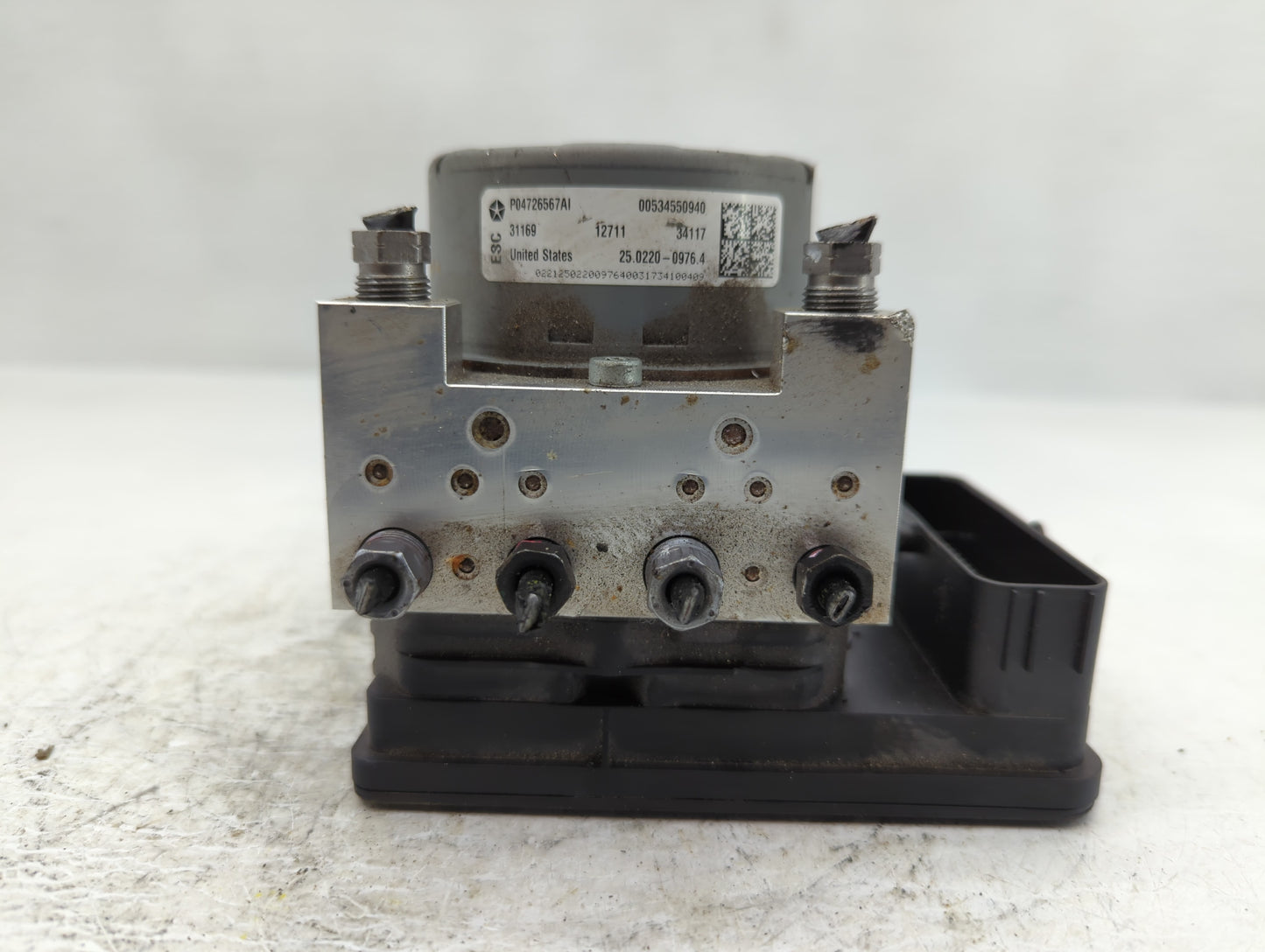 2018 Jeep Compass ABS Pump Control Module Replacement P/N:28.5159-0407.3 Fits OEM Used Auto Parts - Oemusedautoparts1.com