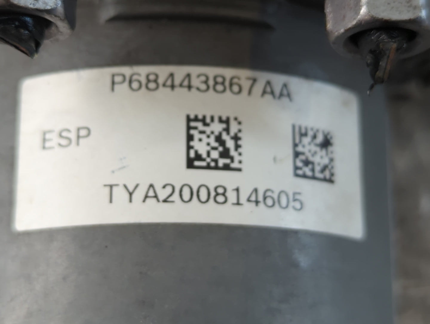 2019 Dodge Caravan ABS Pump Control Module Replacement P/N:P68443867AA Fits Fits 2015 2016 2017 2018 2020 OEM Used Auto Parts - Oemusedautoparts1.com