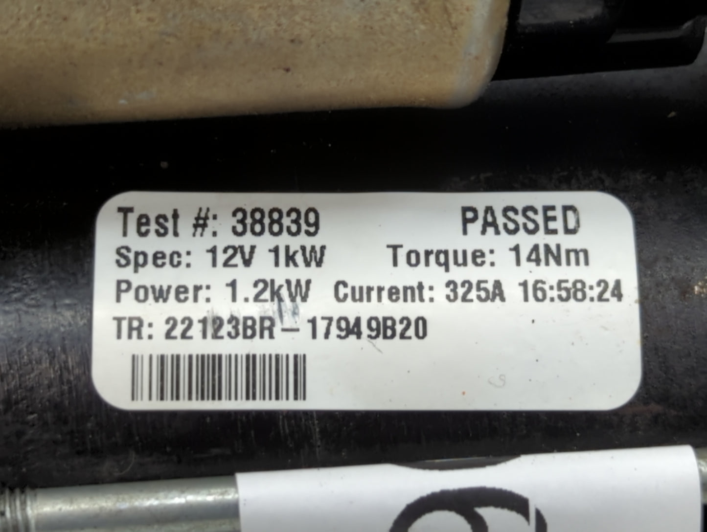 2009-2011 Jeep Wrangler Car Starter Motor Solenoid OEM P/N:22123BR-1794 38839 Fits Fits 2009 2010 2011 OEM Used Auto Parts - Oemusedautoparts1.com