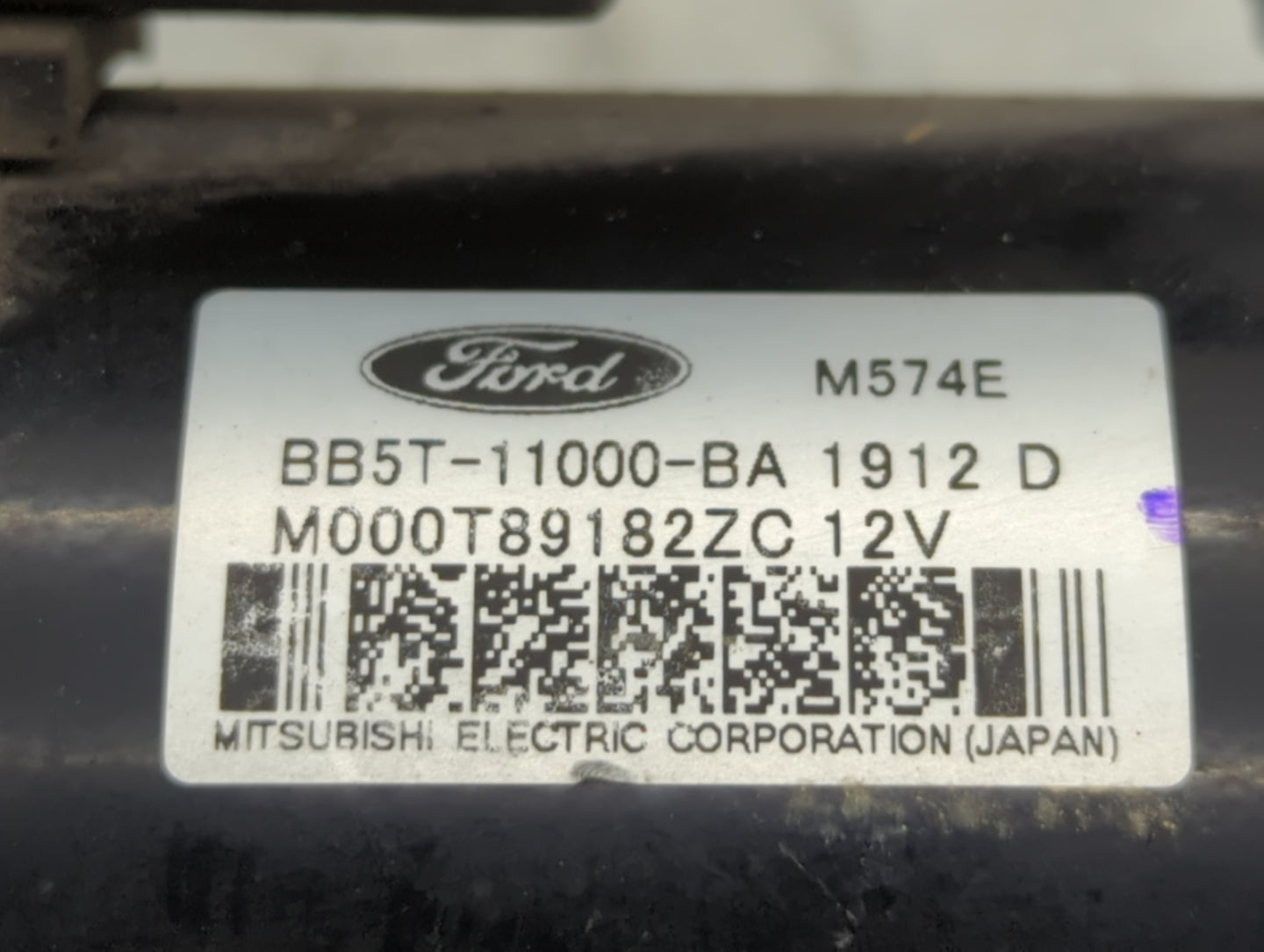 2012-2018 Ford Focus Car Starter Motor Solenoid OEM P/N:M000T89182ZC BB5T-11000-BA Fits OEM Used Auto Parts - Oemusedautoparts1.com
