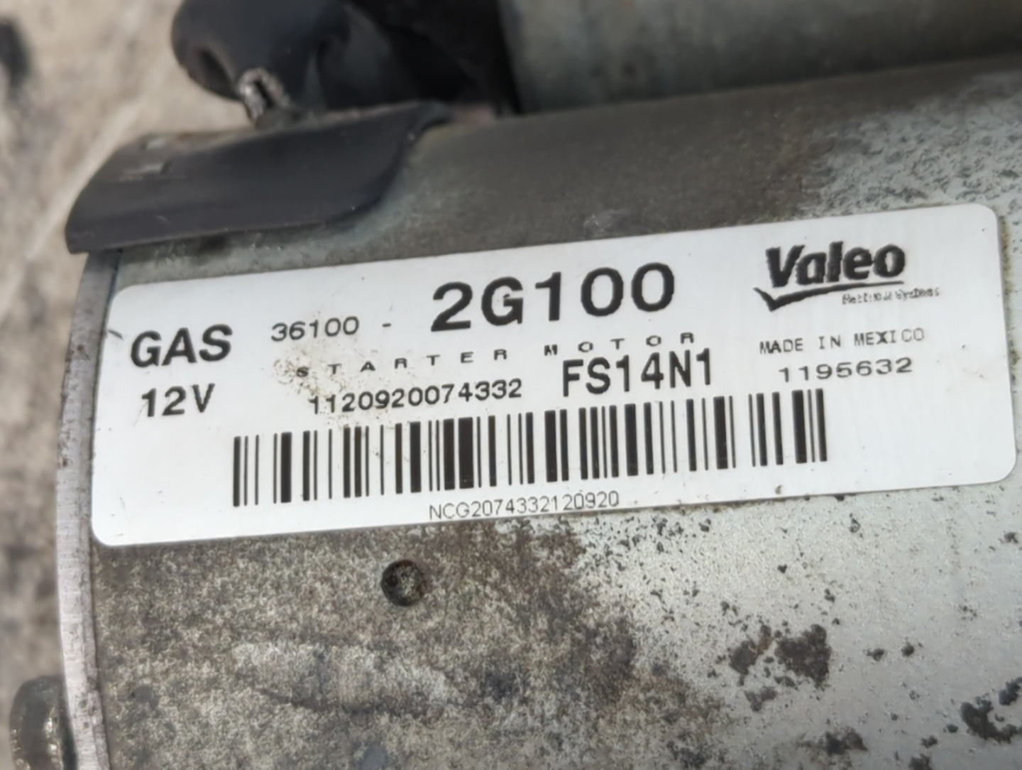 2008-2014 Hyundai Sonata Car Starter Motor Solenoid OEM P/N:36100-2G100 Fits Fits 2008 2009 2010 2011 2012 2013 2014 OEM Used Auto Parts - Oemusedautoparts1.com