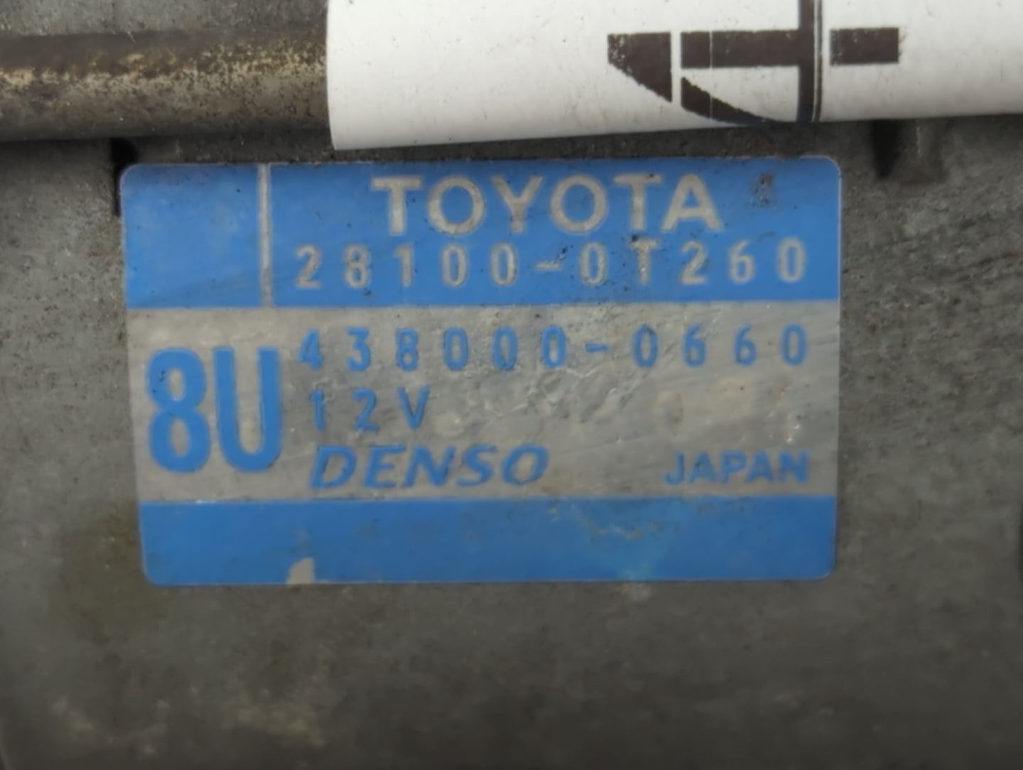 2009-2016 Toyota Corolla Car Starter Motor Solenoid OEM P/N:438000-0660 28100-0T260 Fits OEM Used Auto Parts - Oemusedautoparts1.com